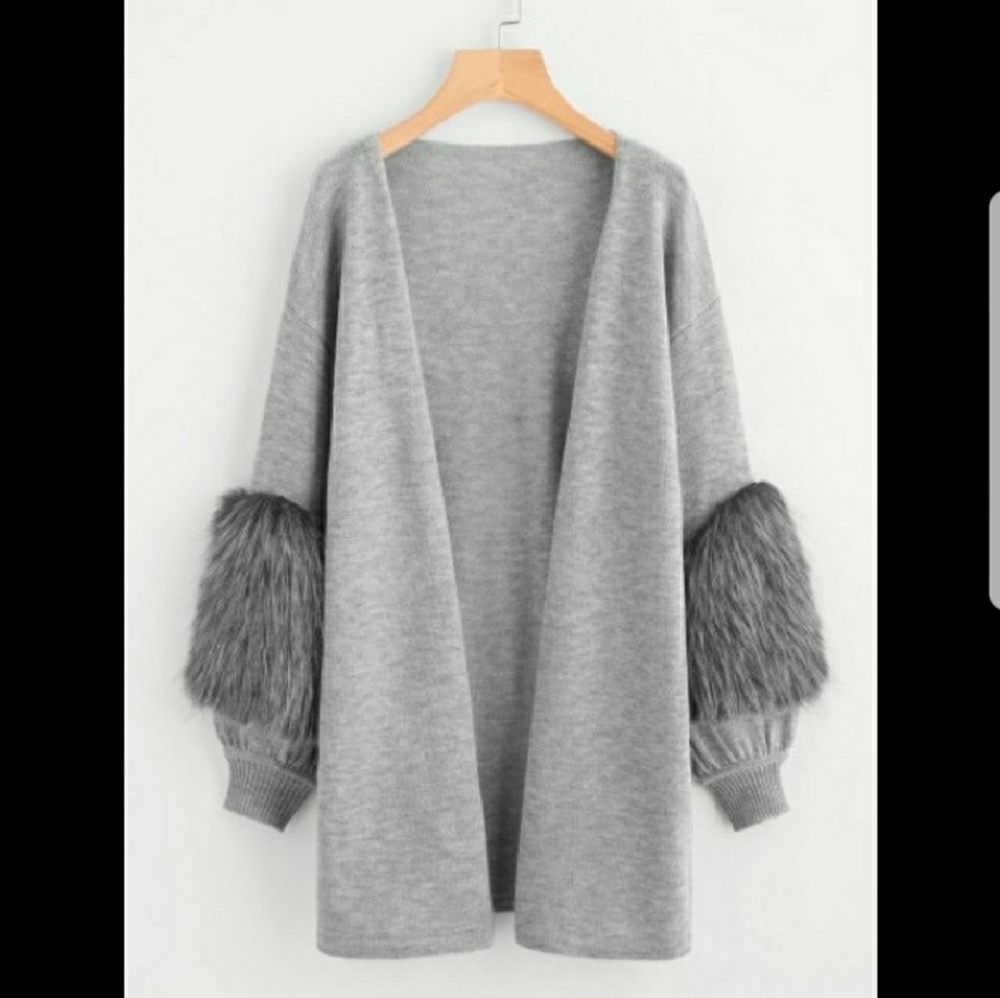 Faux Fur cardigan
